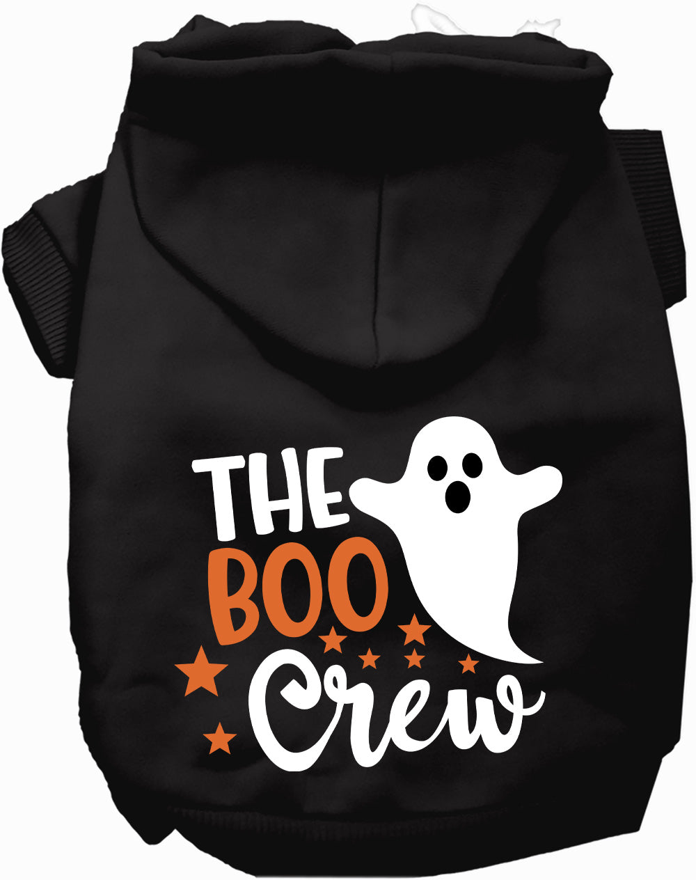 Dog Hoodie The Boo Crew Cute Spooky Halloween Pet Costume Top - Detail Angle 3 | Majestic Pet Kingdom