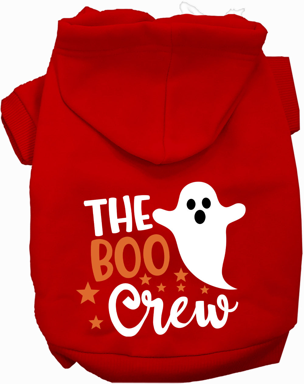 Dog Hoodie The Boo Crew Cute Spooky Halloween Pet Costume Top - Detail Angle 2 | Majestic Pet Kingdom