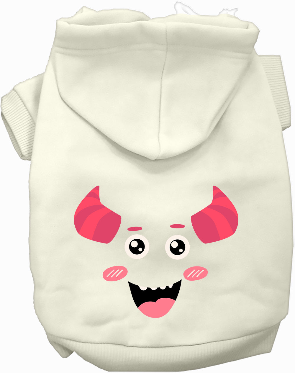 Dog Hoodie Mischiefmauve Monster Cute Spooky Halloween Coat - Detail Angle 4 | Majestic Pet Kingdom