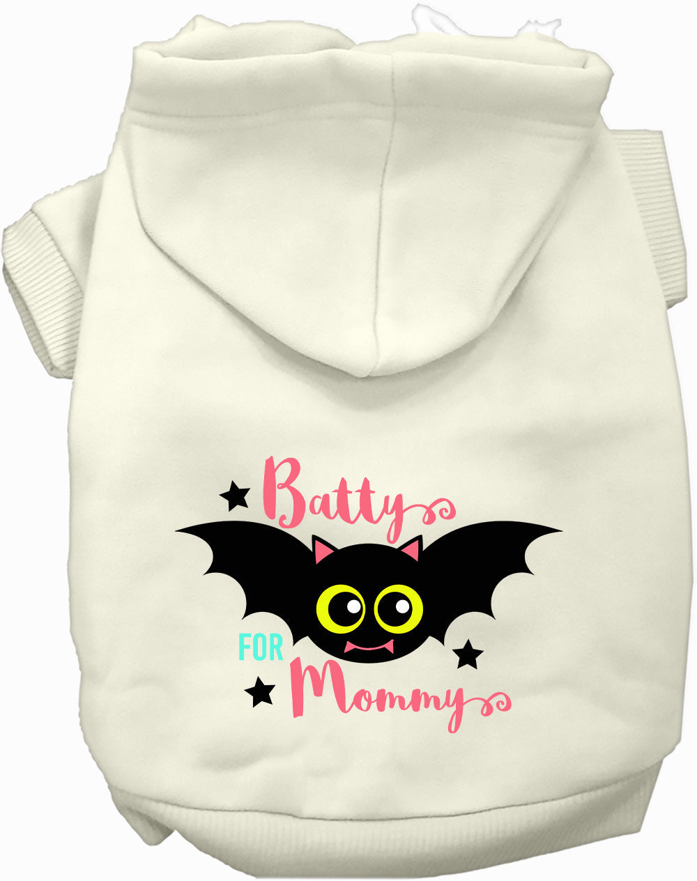 Dog Hoodie Batty for Mommy Cute Spooky Halloween Costume Top