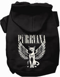 Purrvana Funny Cat Rock Band Parody Pet Hoodie