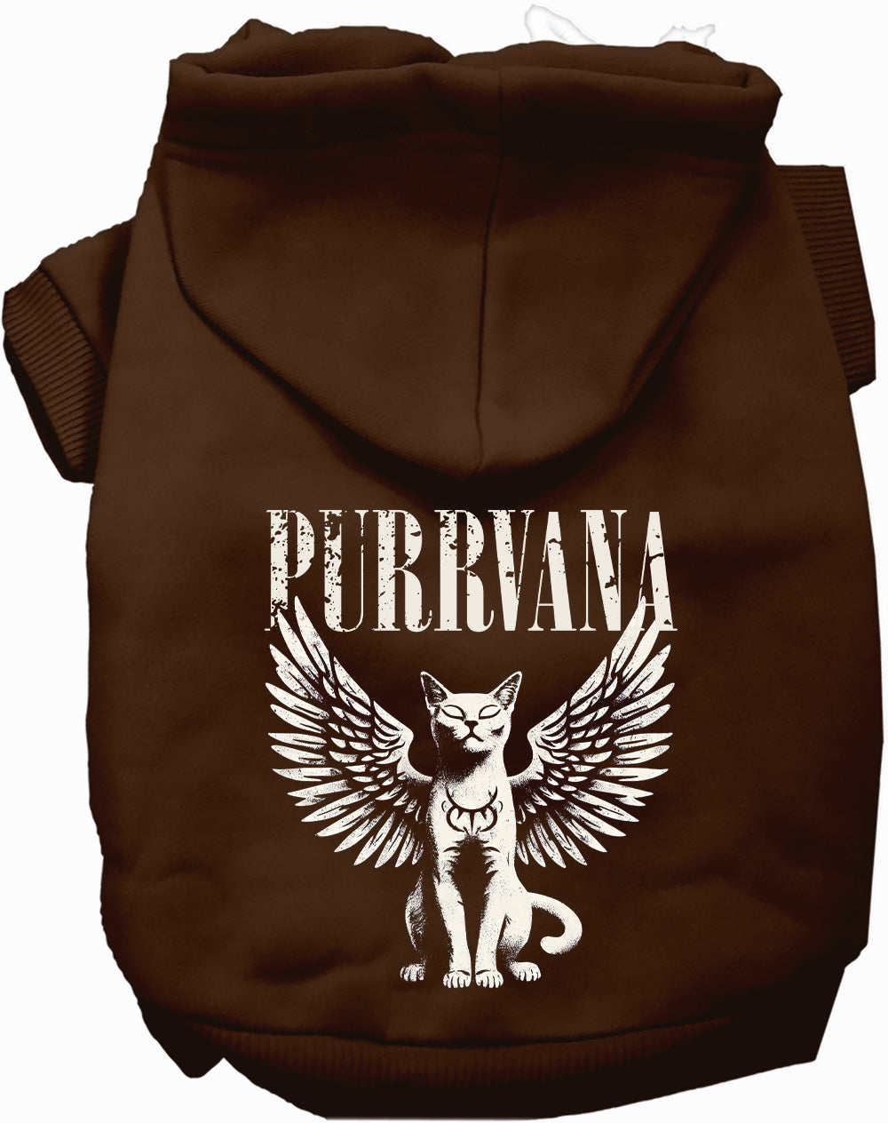 Dog Hoodie Purrvana Rock Band Music Parody Graphic Sweater - Detail Angle 5 | Majestic Pet Kingdom