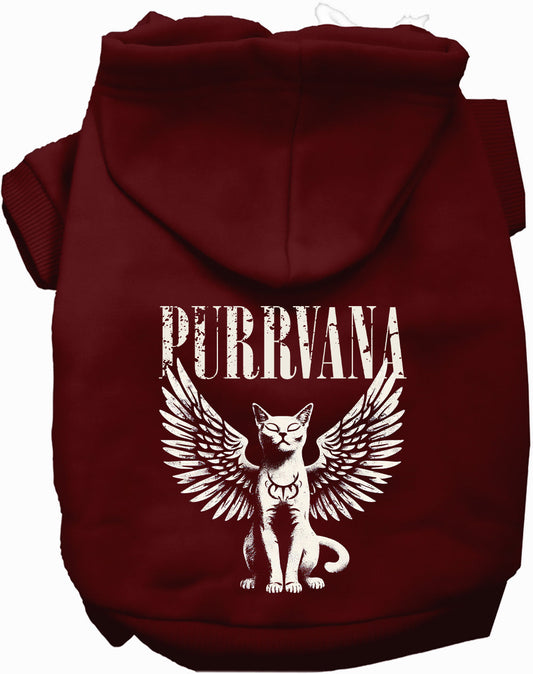 Purrvana Funny Cat Rock Band Parody Pet Hoodie