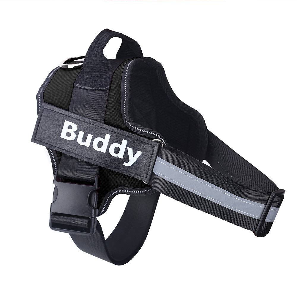 Dog Harness Personalized Reflective No-Pull Vest with Patch
