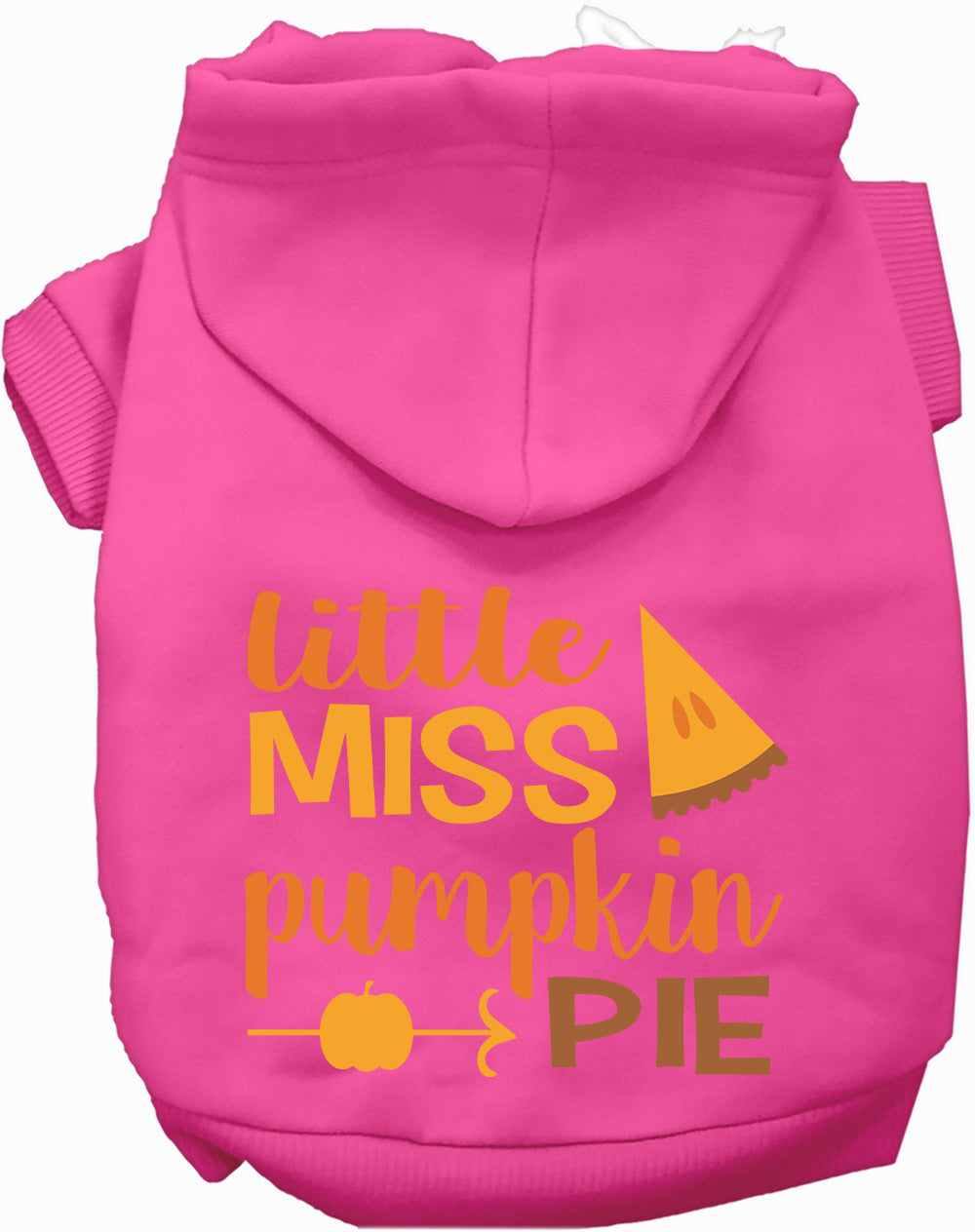 Dog Hoodie Little Miss Pumpkin Pie Thanksgiving Fall Sweater