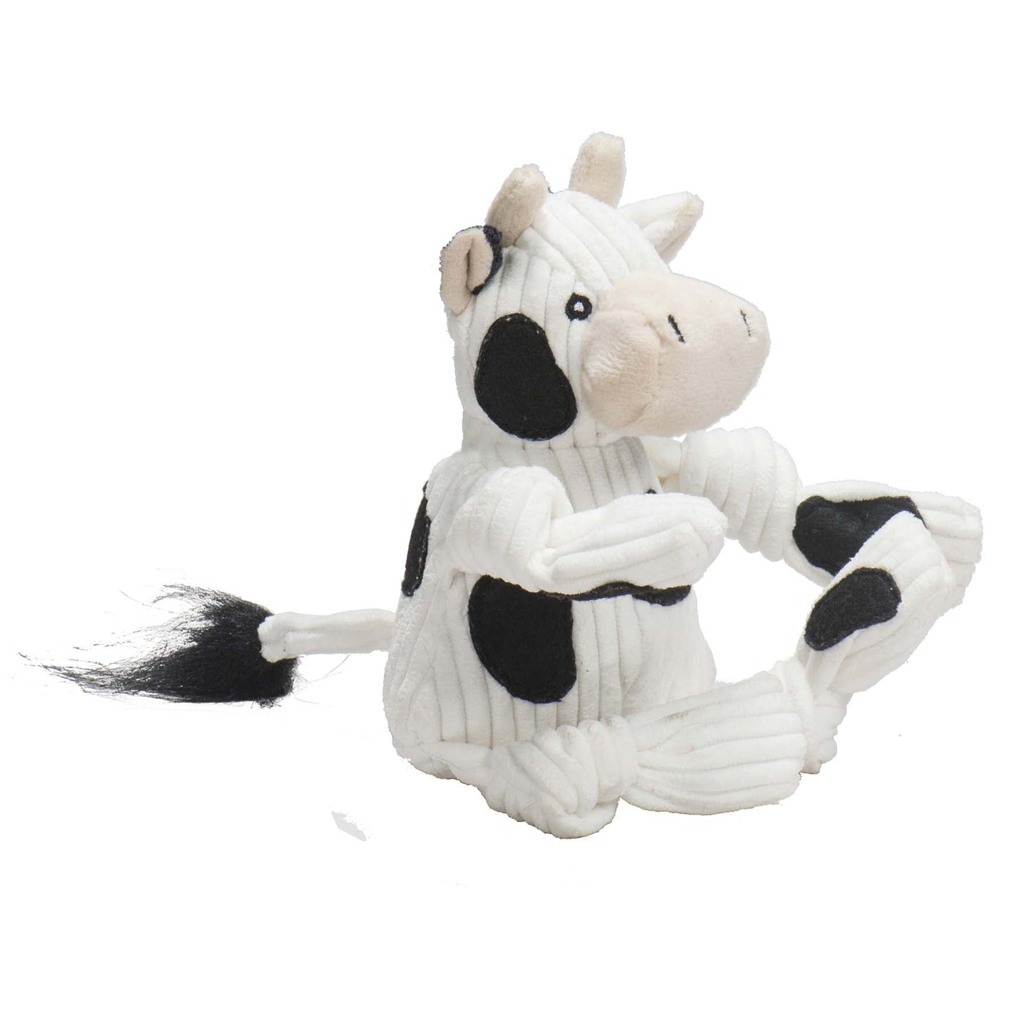 Dog Plush Toy Dottie Cow Knottie Soft Squeaky Stuffed Animal