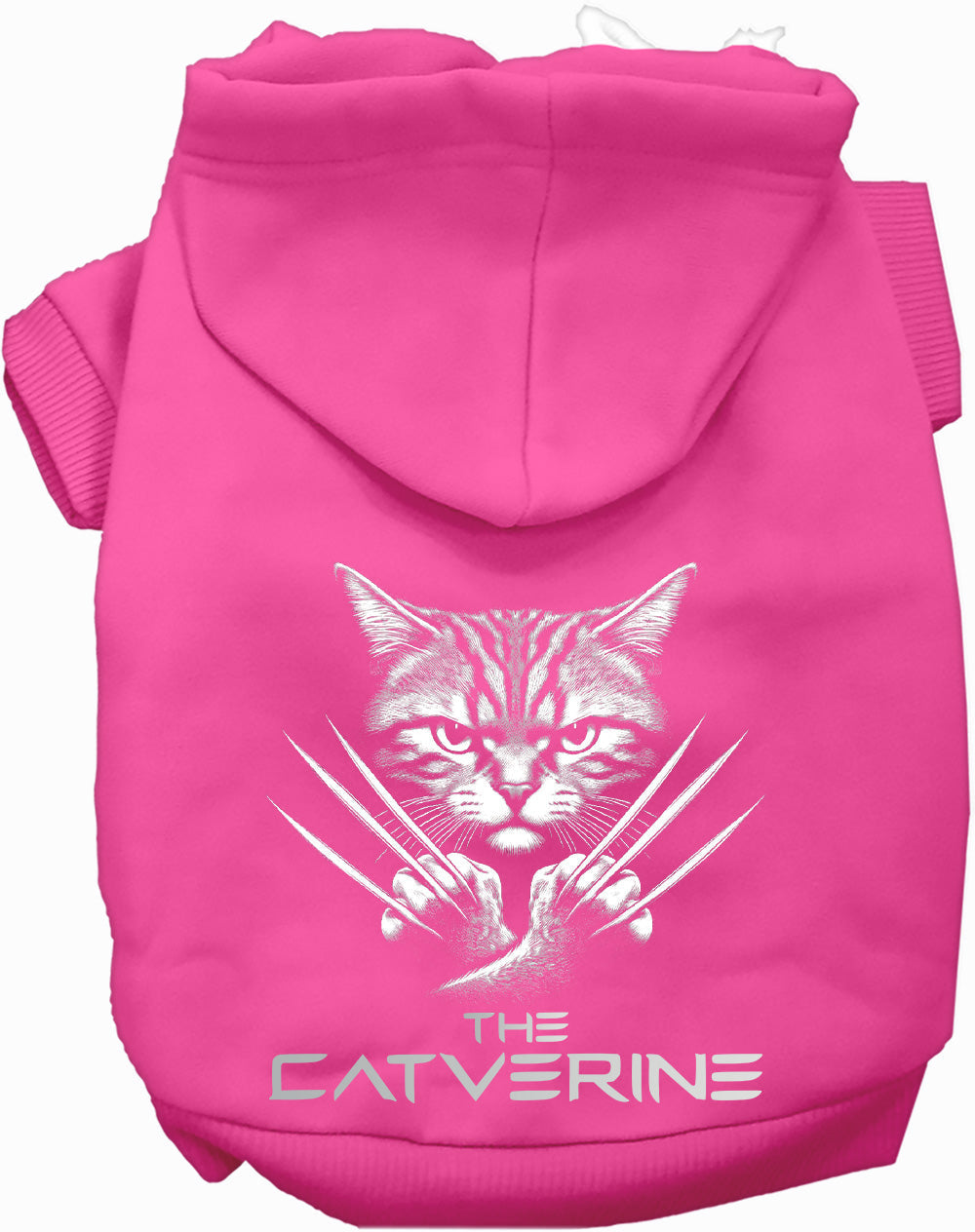 Dog Hoodie Catverine Superhero Comic Parody Graphic Sweater - Detail Angle 4 | Majestic Pet Kingdom