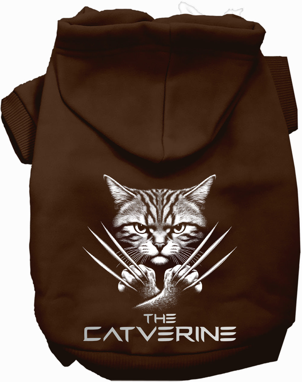 Dog Hoodie Catverine Superhero Comic Parody Graphic Sweater