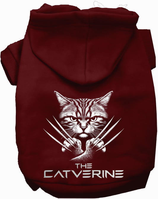 Catverine Superhero Graphic Pet Hoodie Sweater