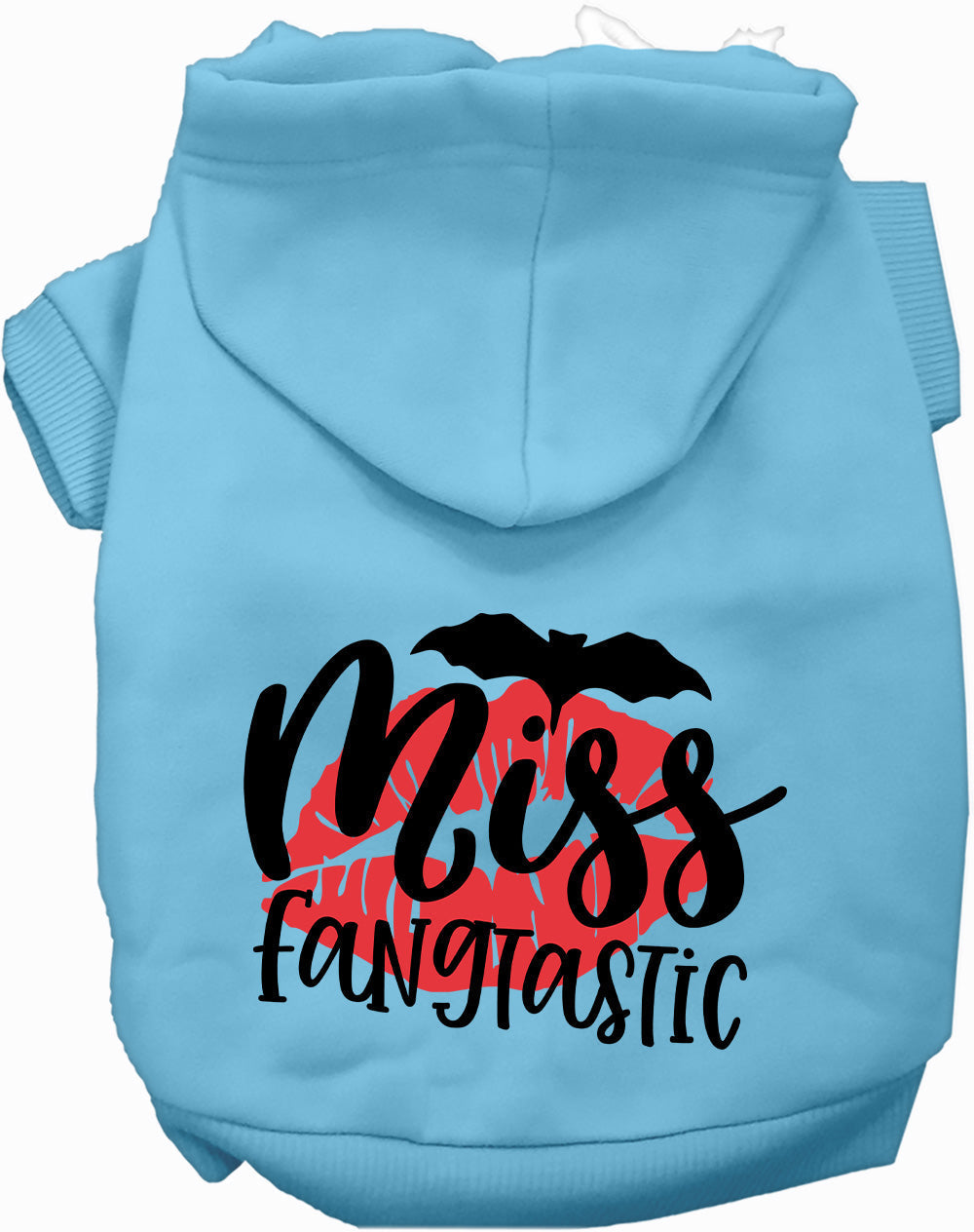 Dog Hoodie Miss Fangtastic Vampire Spooky Halloween Costume