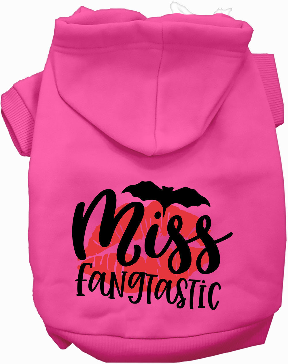 Dog Hoodie Miss Fangtastic Vampire Spooky Halloween Costume