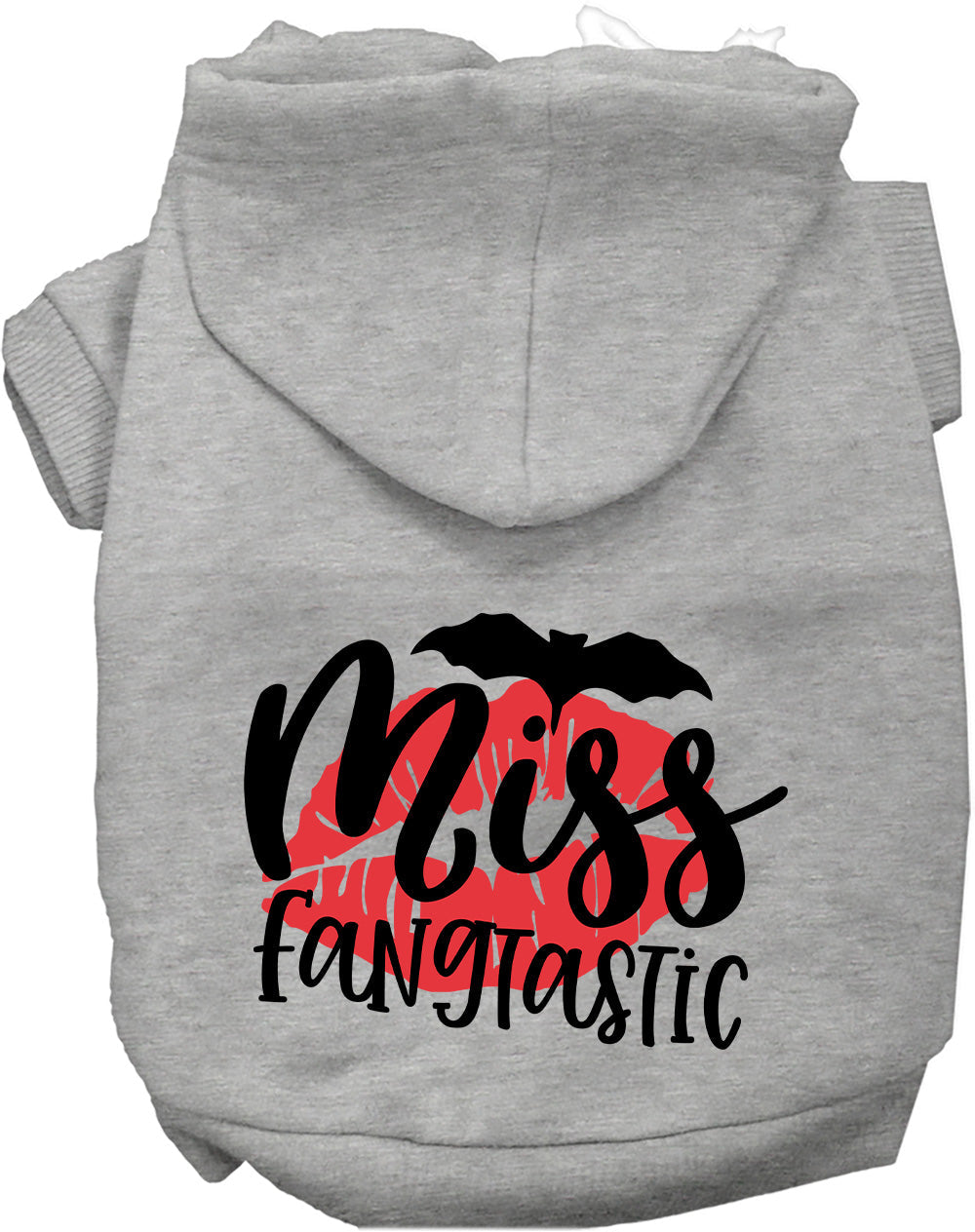 Dog Hoodie Miss Fangtastic Vampire Spooky Halloween Costume - Detail Angle 5 | Majestic Pet Kingdom