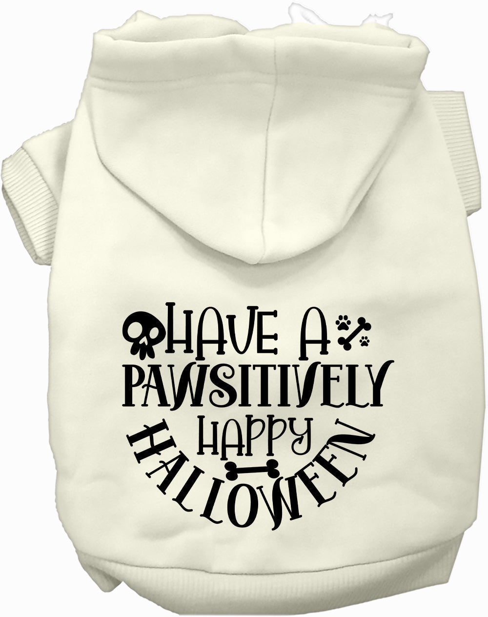 Dog Hoodie Pawsitively Happy Halloween Cute Pet Costume Top