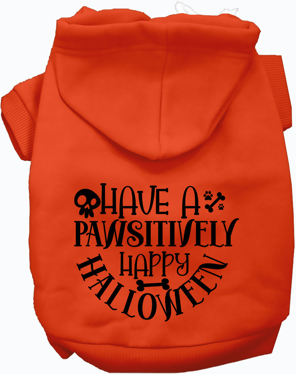 Dog Hoodie Pawsitively Happy Halloween Cute Pet Costume Top