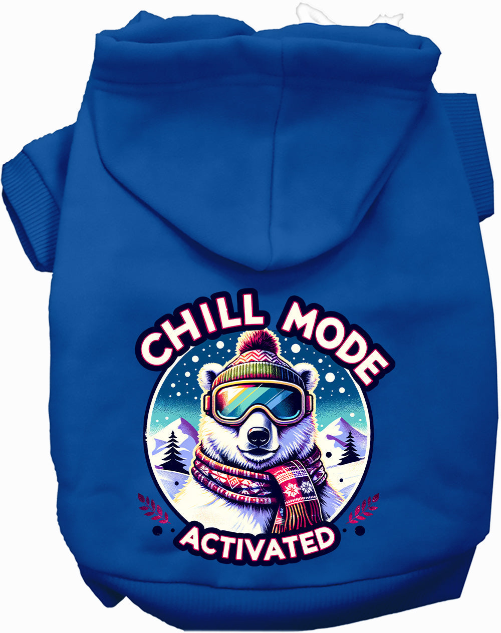 Chill Mode Activated Warm Winter Pet Hoodie Clothes