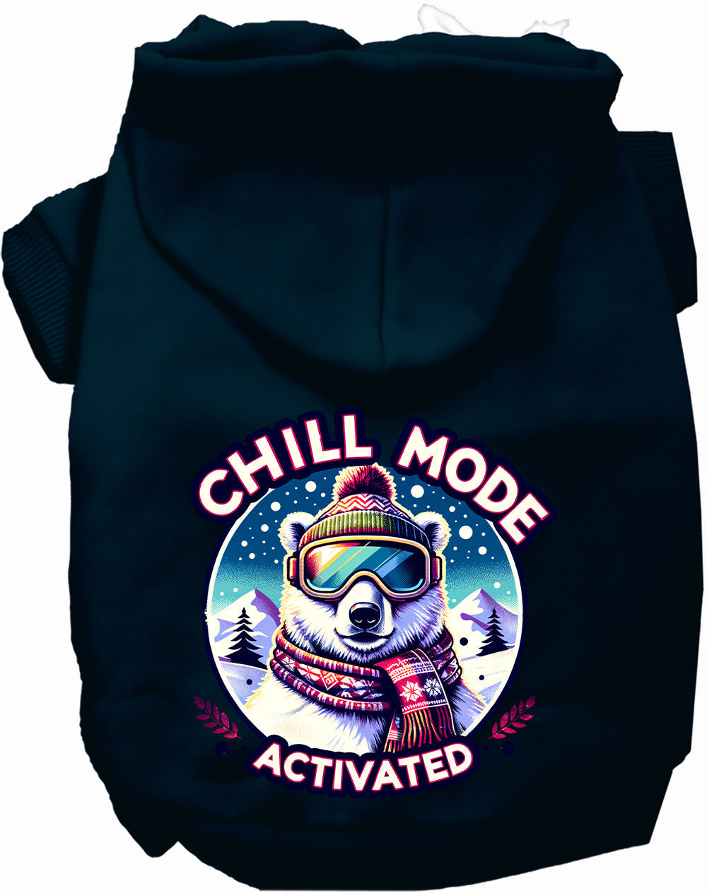 Chill Mode Activated Warm Winter Pet Hoodie Clothes
