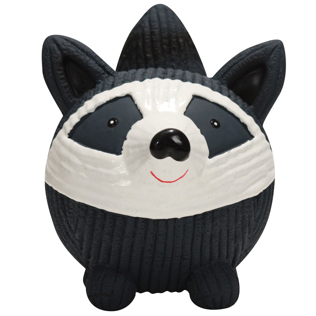Reggie Raccoon Ruff-Tex® Latex Ball Dog Toy, Large - Premium