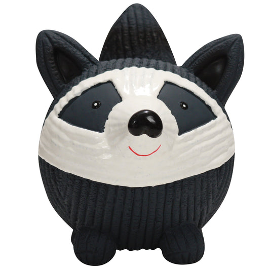 Reggie Raccoon Ruff-Tex® Latex Ball Dog Toy, Large - Premium