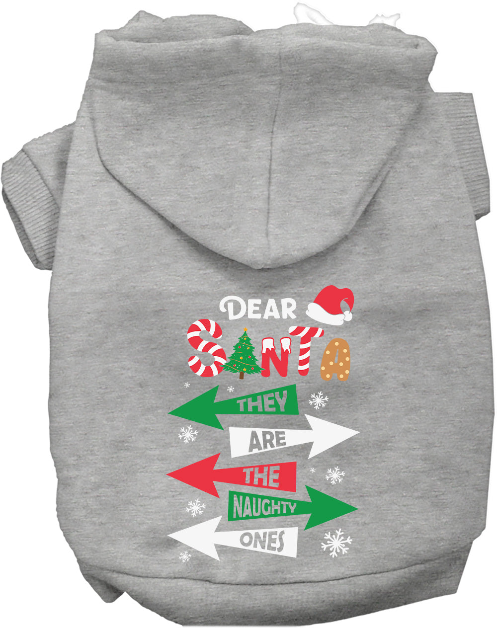 Dog Hoodie Theyre the Naughty Ones Funny Christmas Sweater