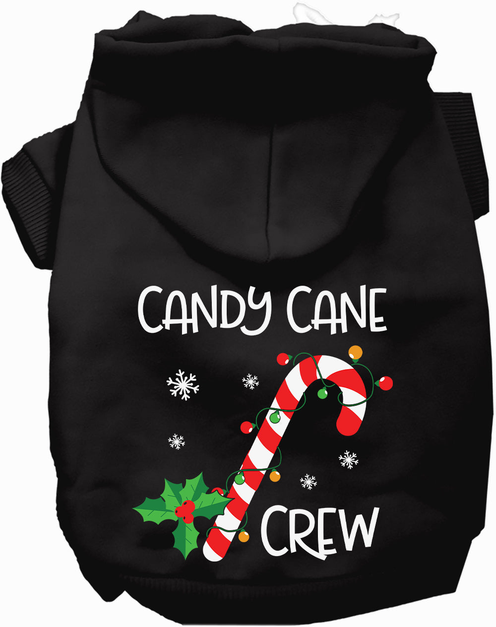 Candy Cane Crew Festive Christmas Pet Hoodie Sweater