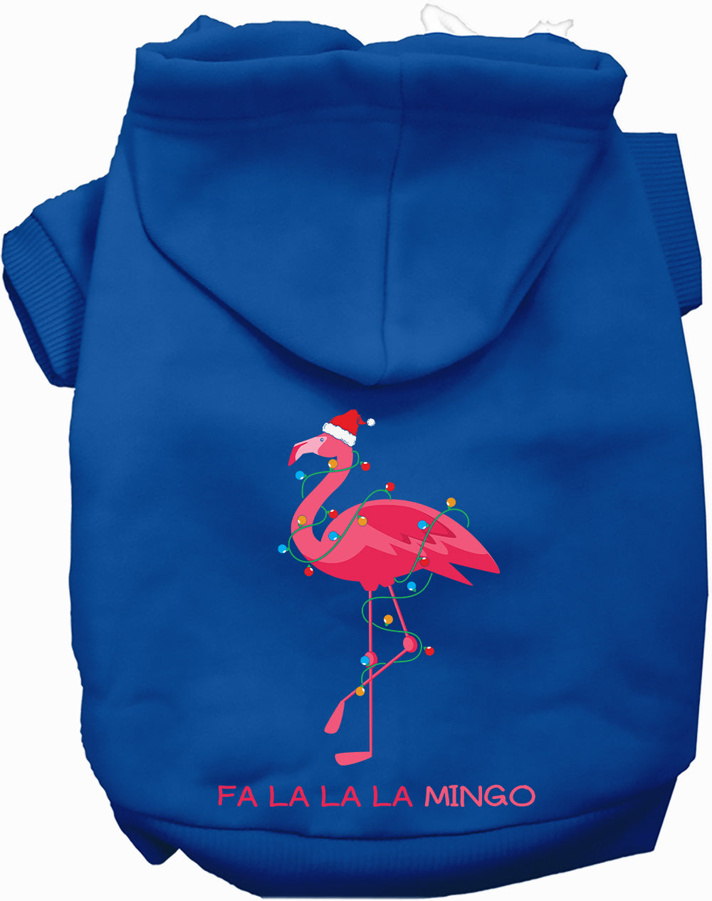 Dog Hoodie Fa La La Flamingo Tropical Christmas Holiday Top