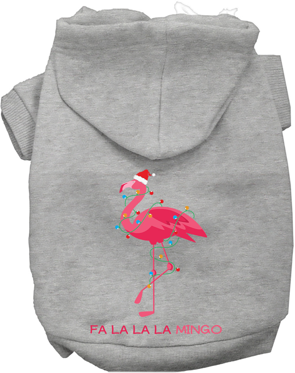 Dog Hoodie Fa La La Flamingo Tropical Christmas Holiday Top