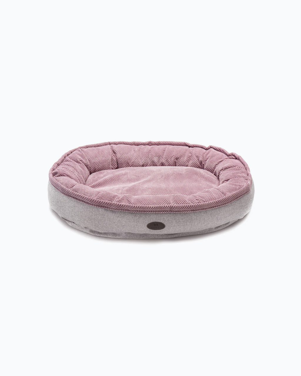 Velvet Bagel Dog Bed – Holofiber Fill, Washable, Multi-Color