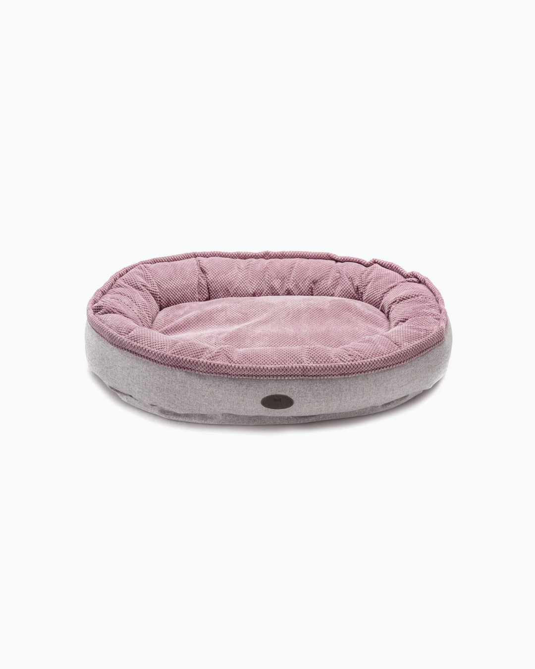 Velvet Bagel Dog Bed – Holofiber Fill, Washable, Multi-Color
