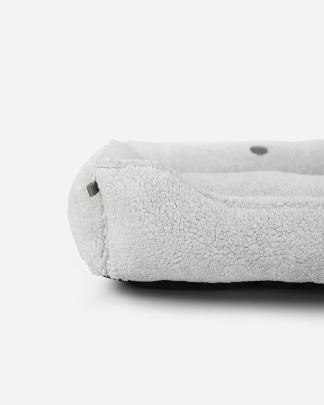 Plush Furry Sleeper Dog Bed - Gray Calm Pet Cushion Bed - Majestic Pet Kingdom