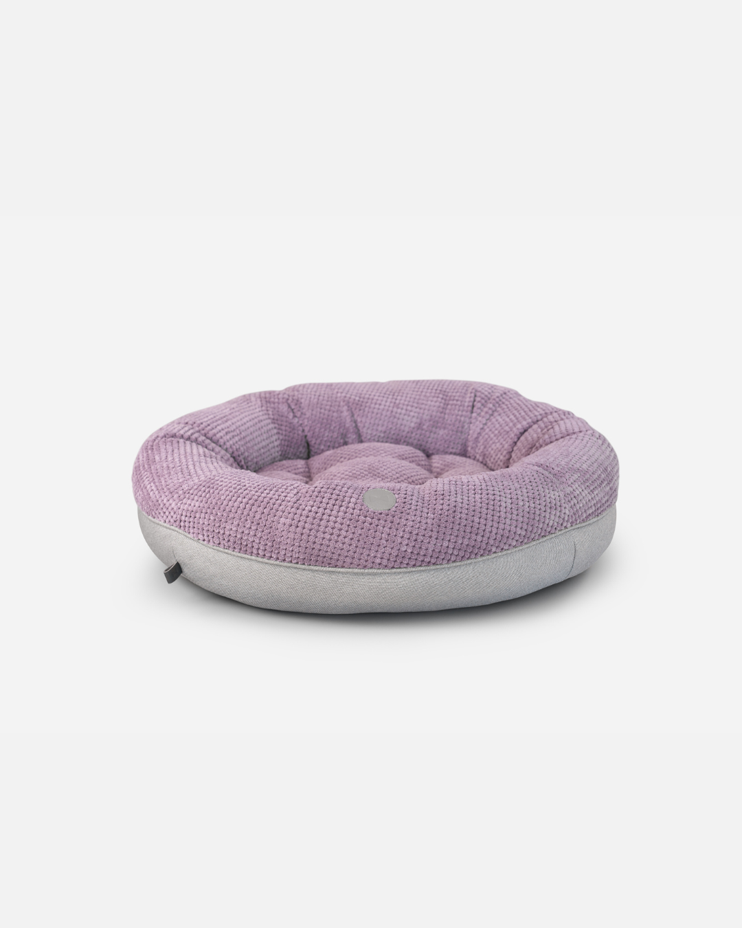 Soft Plush Donut Dog Bed - Light Pink Calming Pet Bed