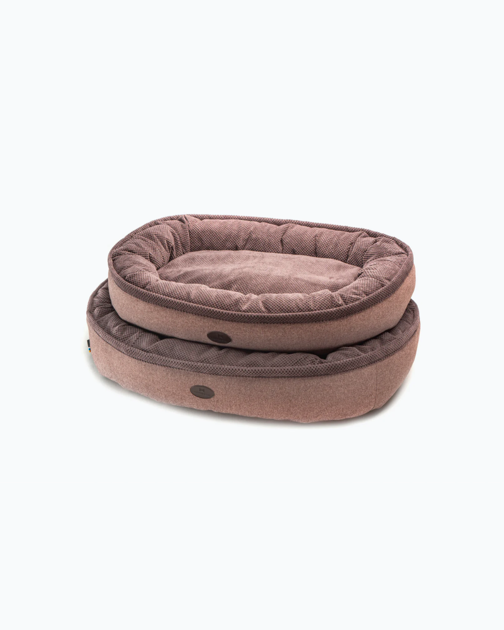 Velvet Bagel Dog Bed – Holofiber Fill, Washable, Multi-Color