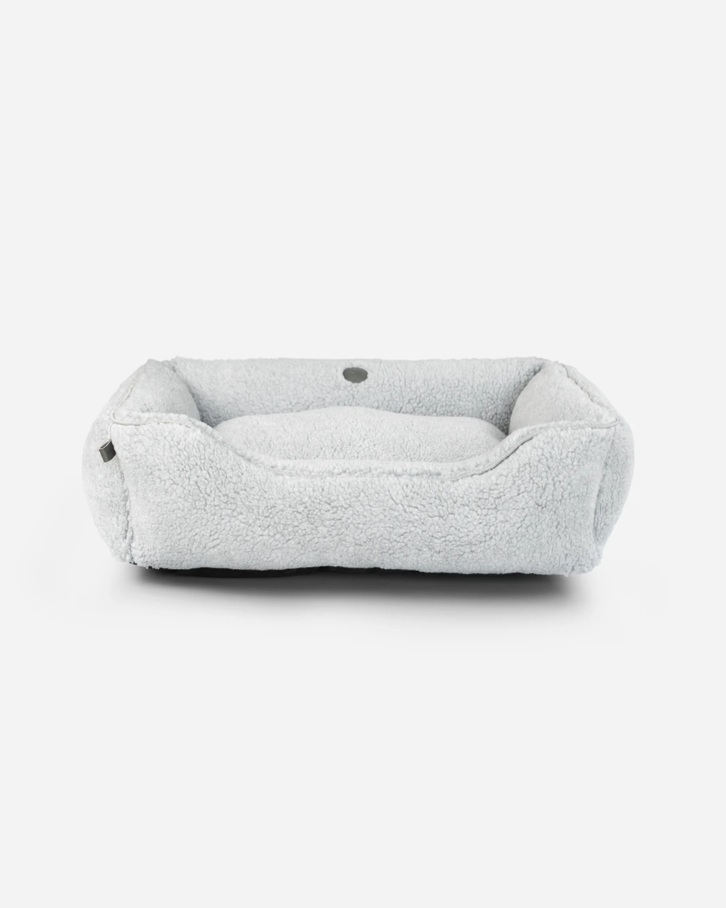 Plush Furry Sleeper Dog Bed - Gray Calm Pet Cushion Bed - Majestic Pet Kingdom