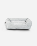 Plush Furry Sleeper Dog Bed - Gray Calm Pet Cushion Bed - Majestic Pet Kingdom