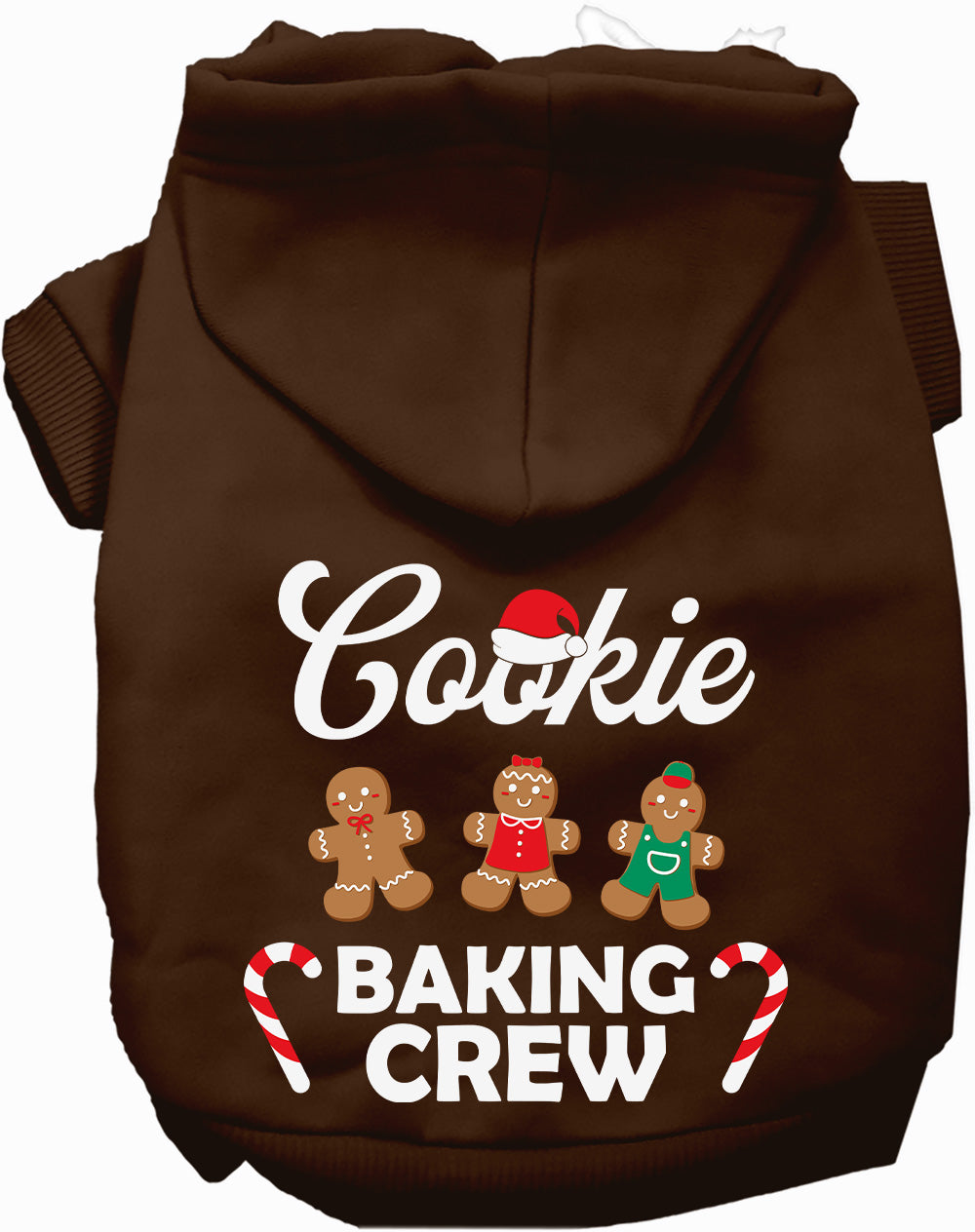 Dog Hoodie Cookie Baking Crew Festive Christmas Warm Sweater - Detail Angle 5 | Majestic Pet Kingdom