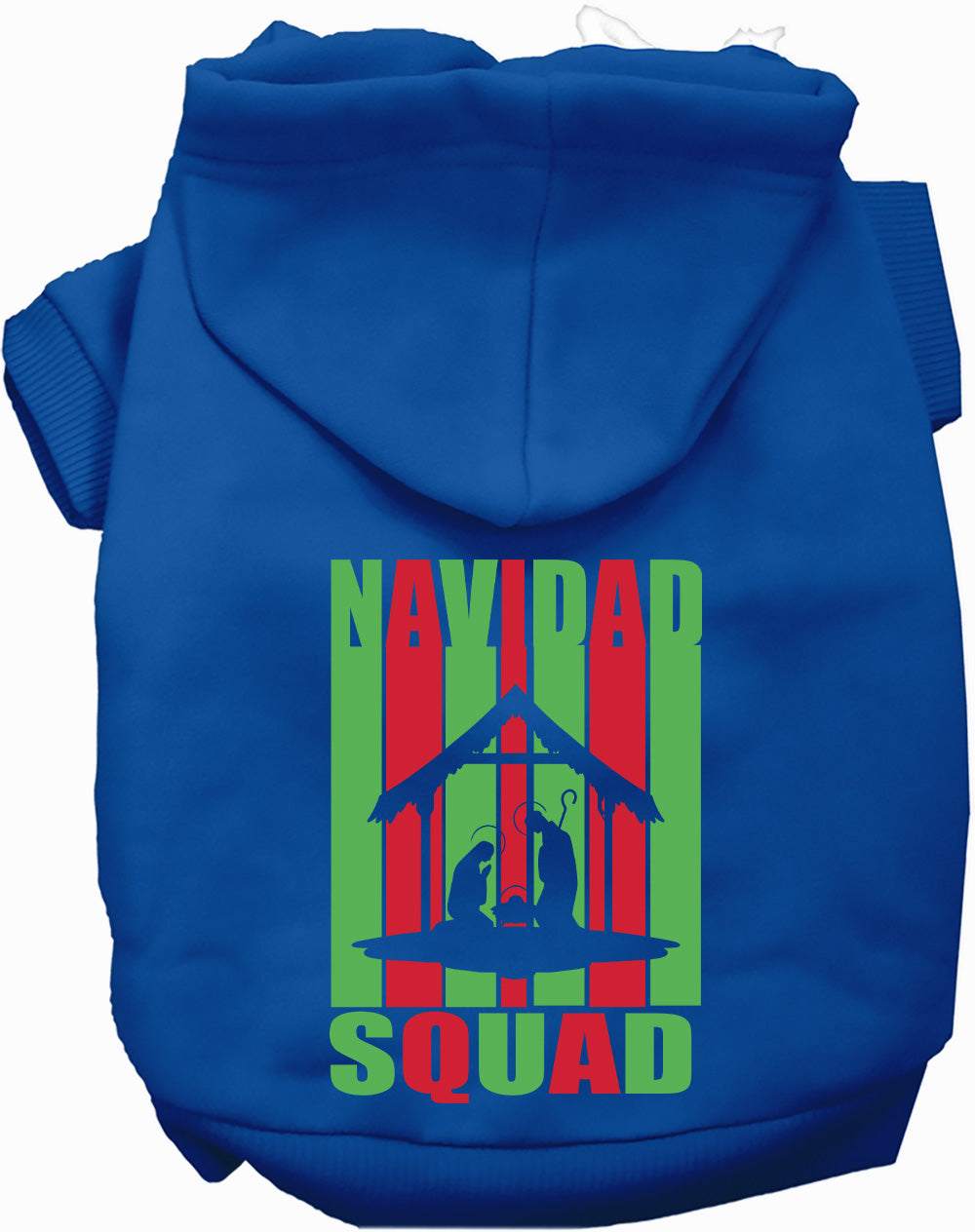 Dog Hoodie Santa Squad Festive Christmas Holiday Warm