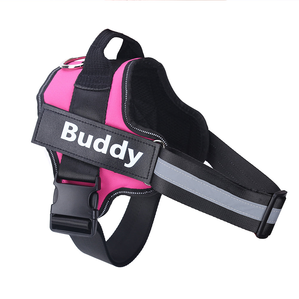 Dog Harness Personalized Reflective No-Pull Vest with Patch
