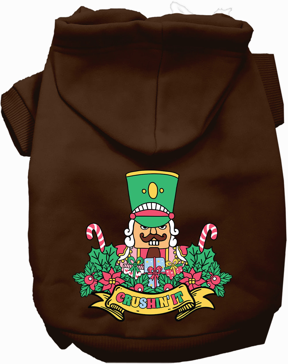 Dog Hoodie Crushin It Nutcracker Festive Christmas Warm Coat