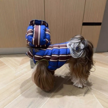 Dog Hoodie Pure Cotton Padded Warm Winter Jacket Puppy Coat - Main Feature View | Majestic Pet Kingdom