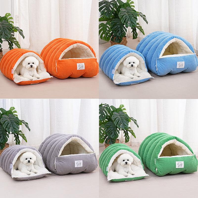 Three Dimensional Fenced Cat Bed Winter Proof Thickened For Warmth - Majestic Pet Kingdom