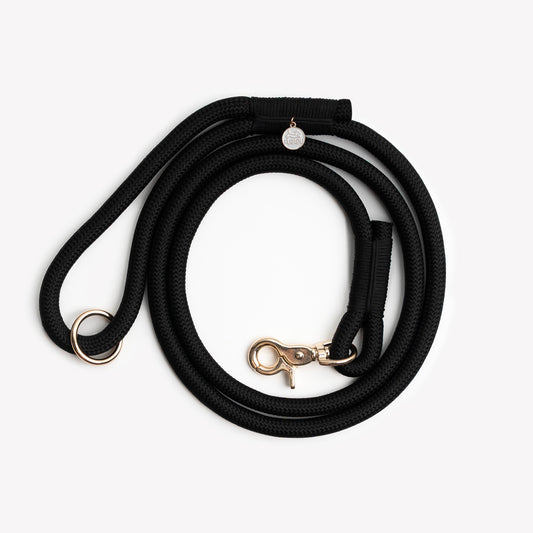'Black' - Braided Rope Leash | Purrfect Pet Kingdom