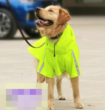 Spring and summer new dog raincoat waterproof cape dog reflective raincoat large dog raincoat - Majestic Pet Kingdom