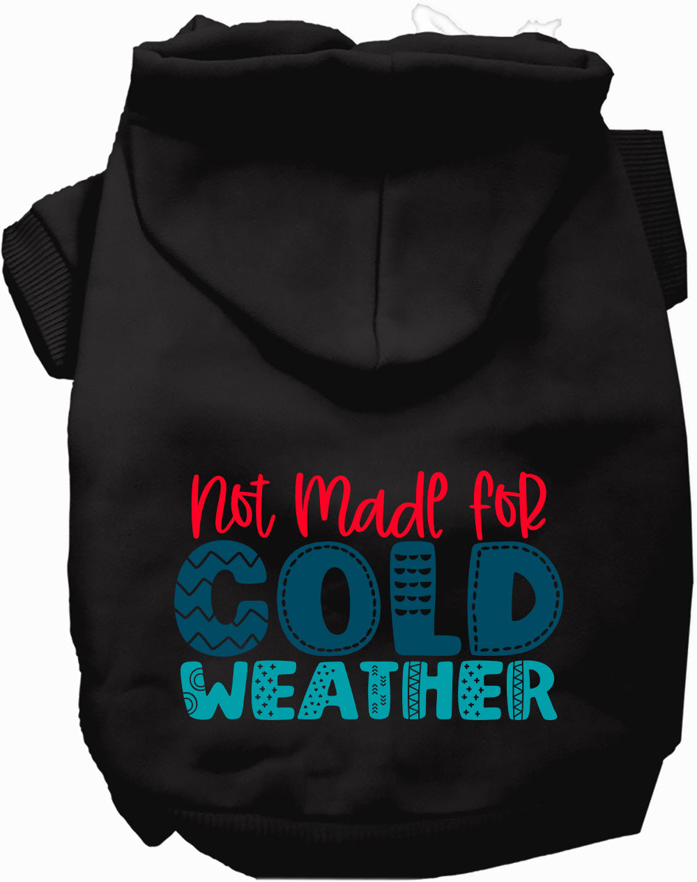Dog Hoodie Not Made for Cold Weather Warm Winter Sweatshirt - Detail Angle 2 | Majestic Pet Kingdom