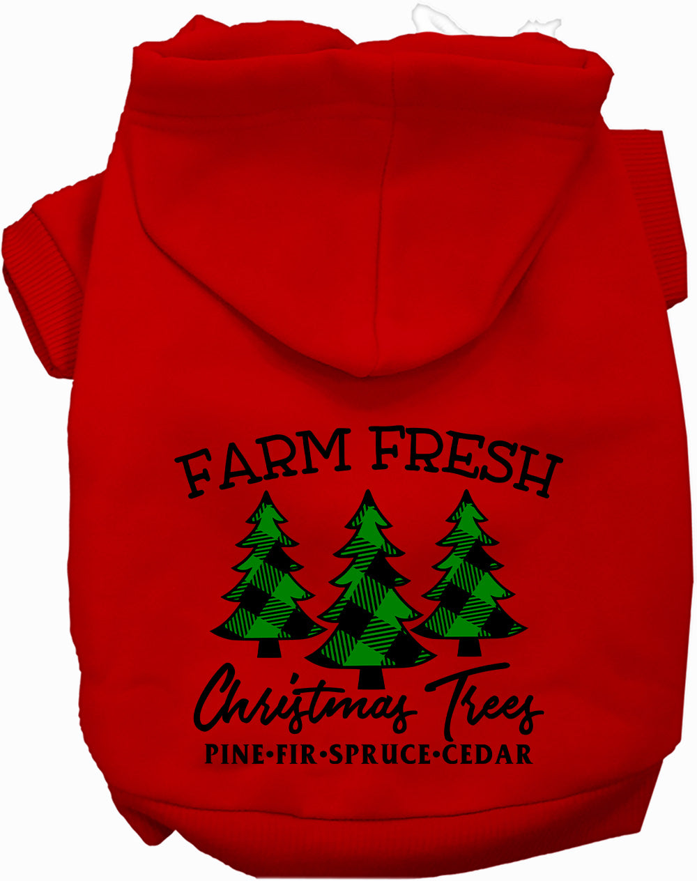 Farm Fresh Christmas Trees Pet Hoodie