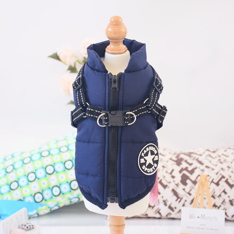 Pet Dog Clothes For Small Dogs Winter Warm Dog Hooded Coat Jackets Chihuahua Pug Outfits Puppy Cat Clothing - Majestic Pet Kingdom