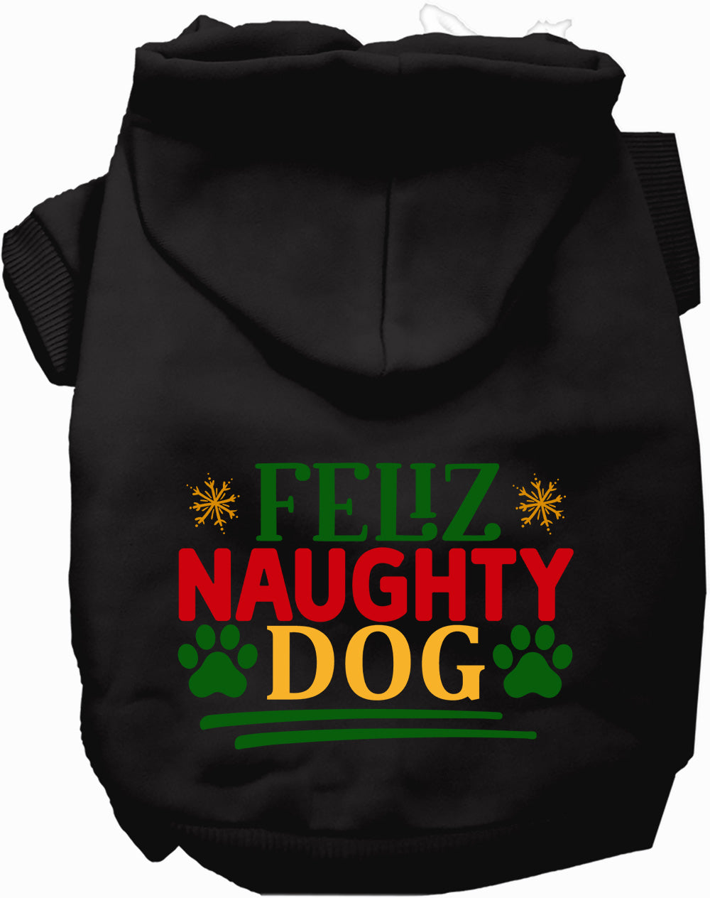 Feliz Naughty Dog Christmas Pet Hoodie