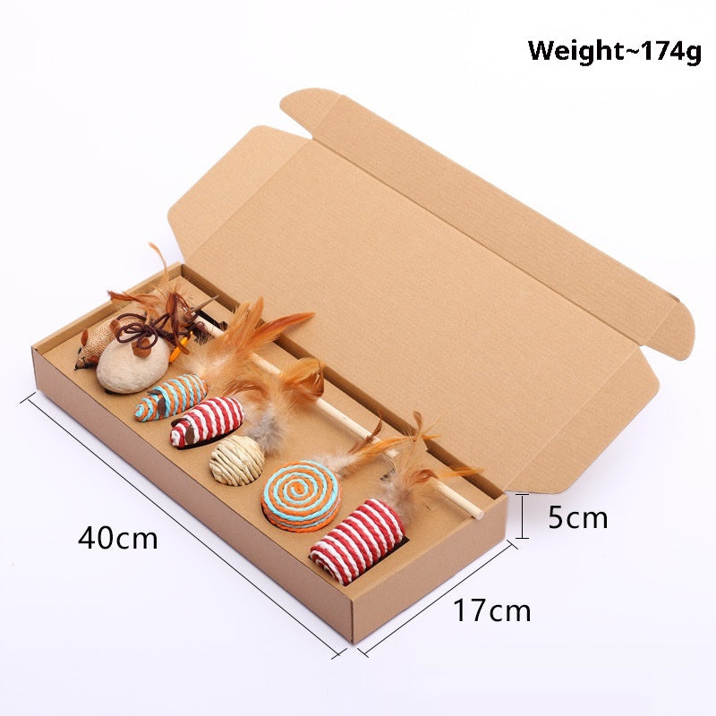 Pet Supplies Mouse Cat Toy Gift Set 7 Pieces