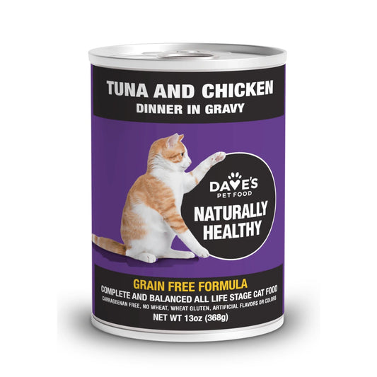 Dave's Cat Naturally Healthy Grain Free Tuna & Chicken (13oz) - Majestic Pet Kingdom
