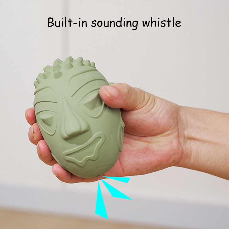 Rubber Retro Mask Voice Dog Toy