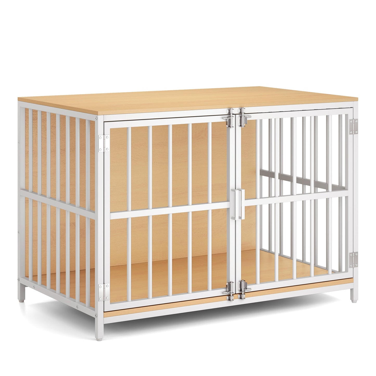 40 Inch Dog Crate Furniture Dog Kennel with Dual Lockable Double Doors | Purrfect Pet Kingdom