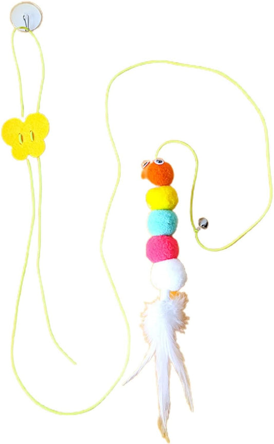 Cat Toys For Indoor Cats Interactive Cat Toys For Indoor Cats 200cm Hanging Cat Toy Self-Excited Retractable Nylon Stress Relief Cat Catnip Swing | Purrfect Pet Kingdom